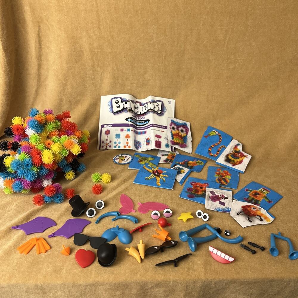 Bunchems Mega Pack Lot Building Toy w/ Accessories Idea Pamphlet Creative‎
